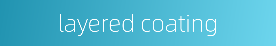 layered coating的同义词
