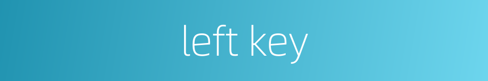 left key的同义词