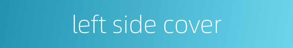 left side cover的同义词