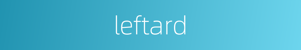 leftard的同义词