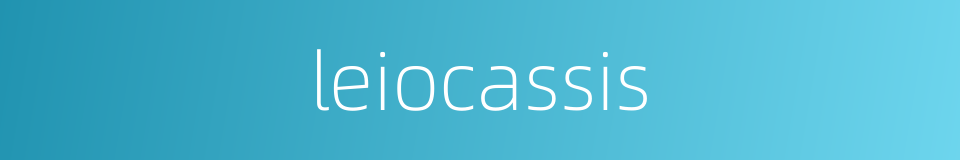 leiocassis的同义词