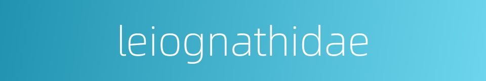 leiognathidae的同义词