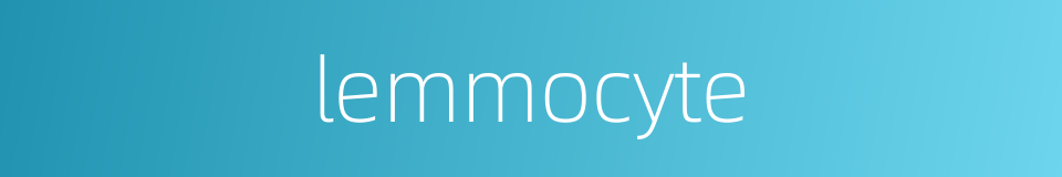 lemmocyte的同义词
