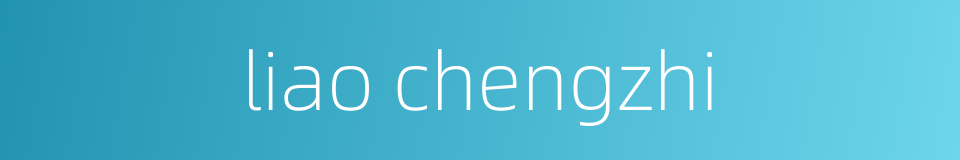 liao chengzhi的同义词