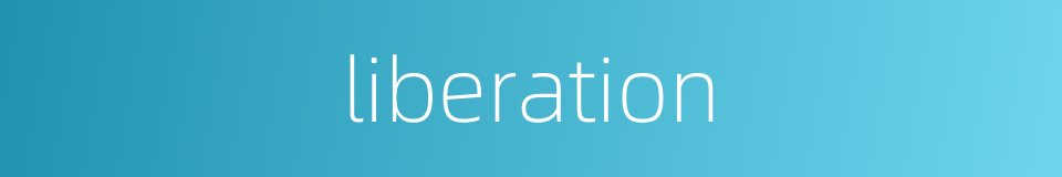 liberation的同义词
