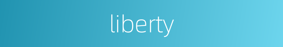 liberty的同义词