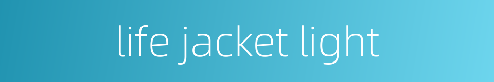 life jacket light的同义词