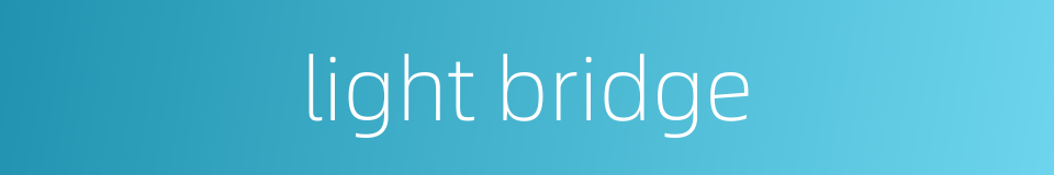 light bridge的同义词