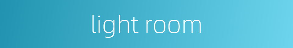 light room的同义词