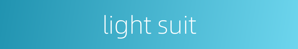 light suit的同义词