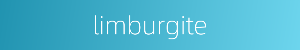 limburgite的同义词