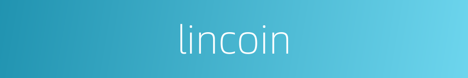 lincoin的同义词