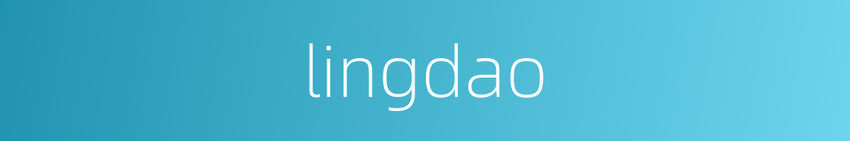 lingdao的同义词