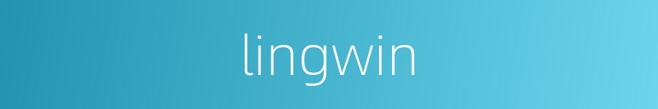 lingwin的同义词