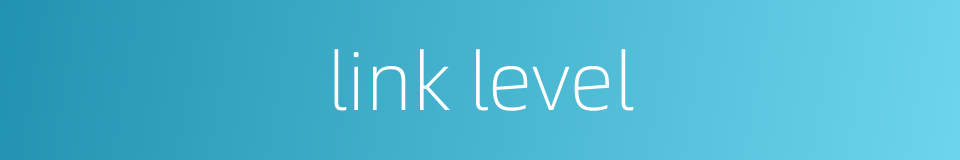 link level的同义词