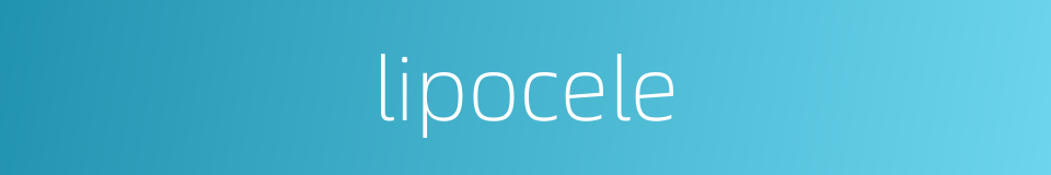 lipocele的同义词