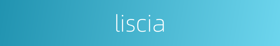 liscia的同义词
