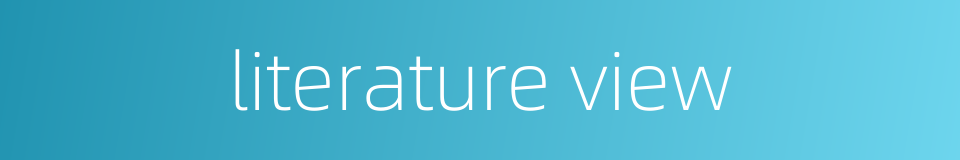 literature view的同义词