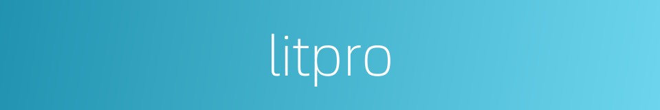 litpro的同义词