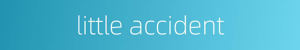 little accident的同义词