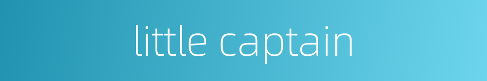 little captain的同义词