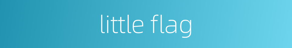 little flag的同义词
