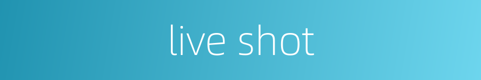 live shot的同义词
