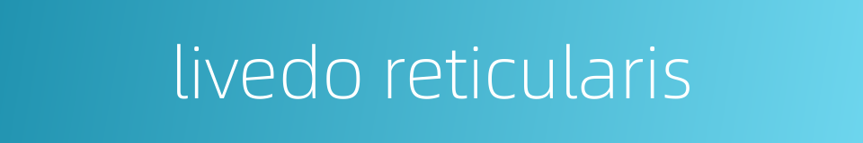 livedo reticularis的同义词