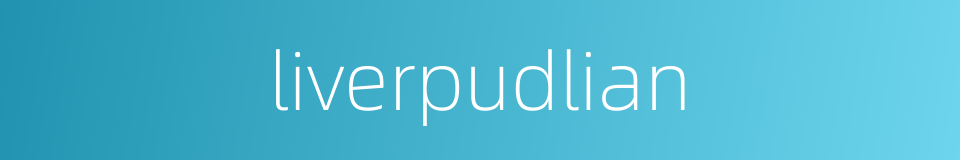 liverpudlian的同义词