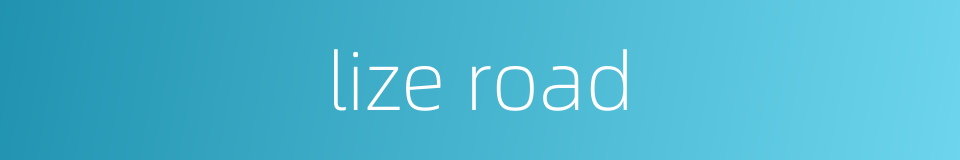lize road的同义词