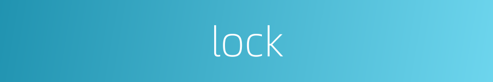 lock的同义词