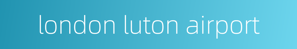 london luton airport的同义词