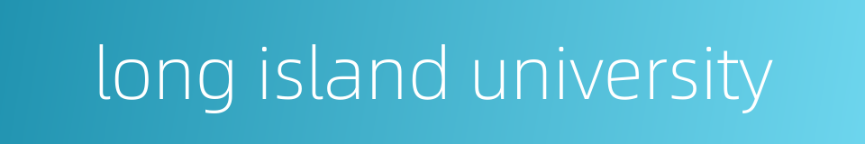 long island university的同义词