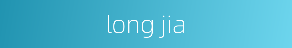 long jia的同义词