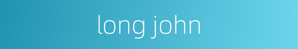 long john的同义词