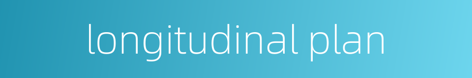 longitudinal plan的同义词
