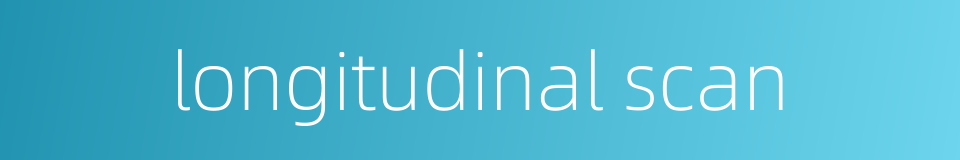 longitudinal scan的同义词