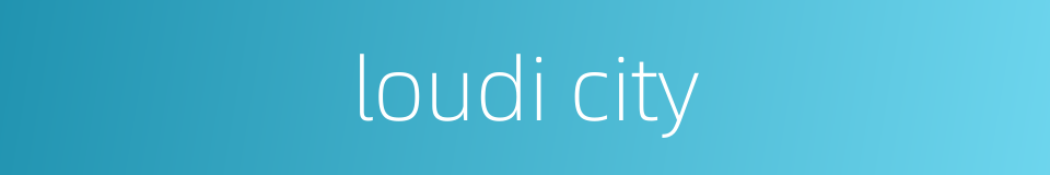 loudi city的同义词