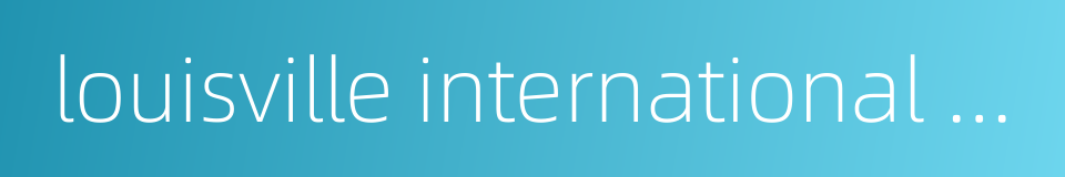 louisville international airport的同义词