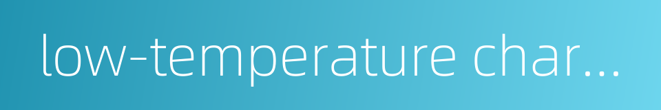 low-temperature characteristics的同义词