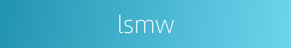 lsmw的同义词