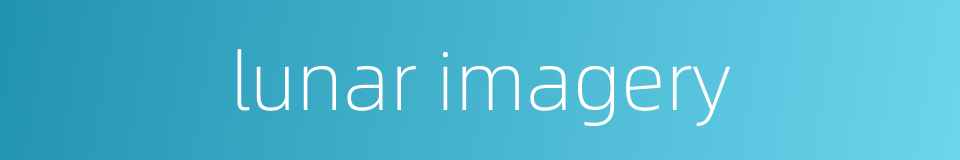 lunar imagery的同义词