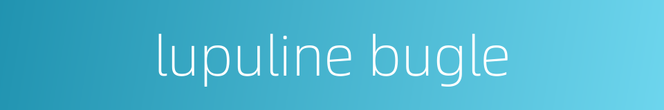 lupuline bugle的同义词