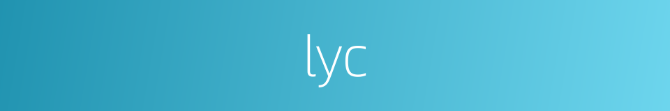 lyc的同义词