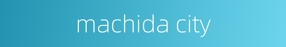 machida city的同义词
