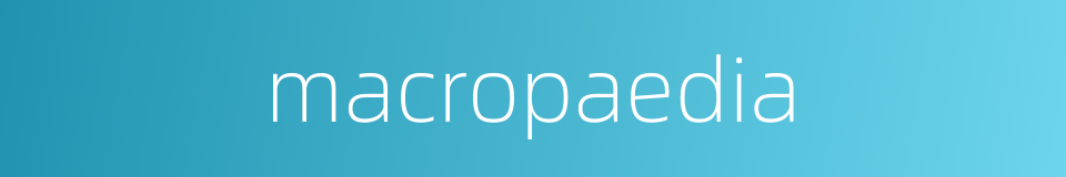 macropaedia的同义词