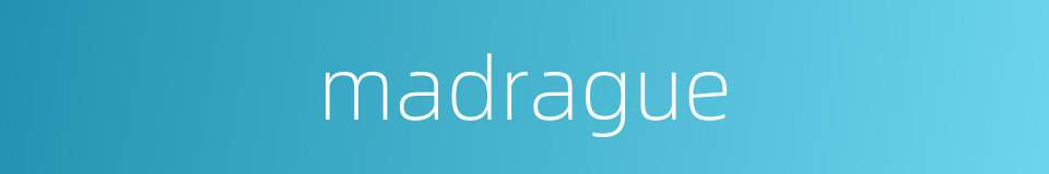 madrague的同义词
