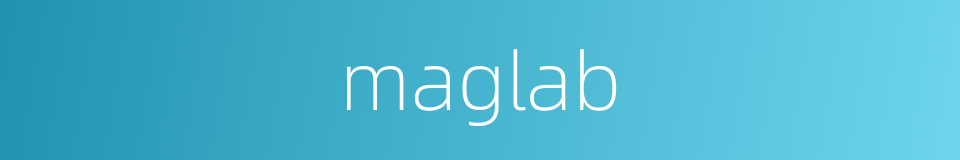 maglab的同义词