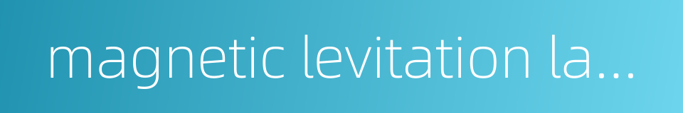 magnetic levitation lamp的同义词