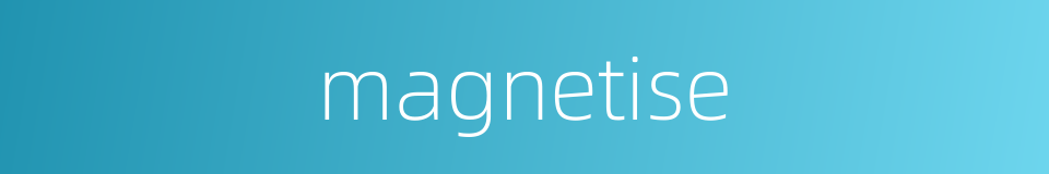 magnetise的同义词